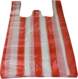 HDPE mikroténové tašky červenobiela
