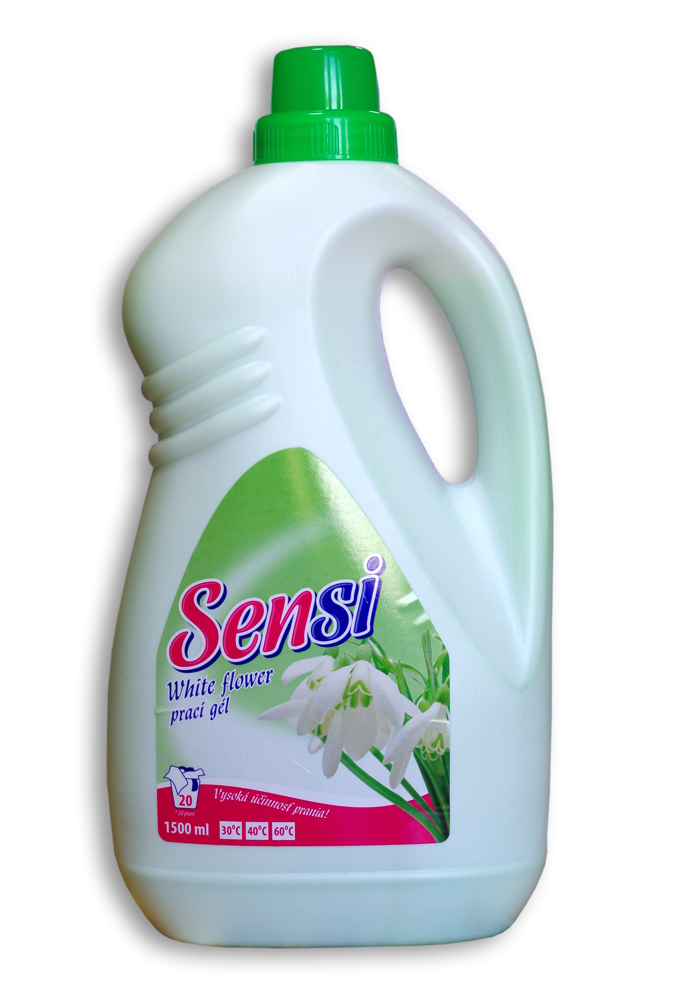 Sensi White Flower - Prací gél 1500ml, 20 praní