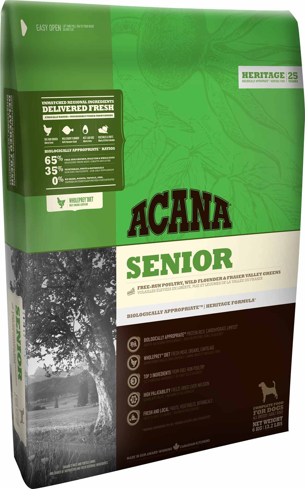 ACANA SENIOR DOG 11,4KG HERITAGE