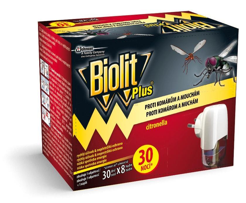Biolit plus, elektrický odpudzovač proti komárom a muchám