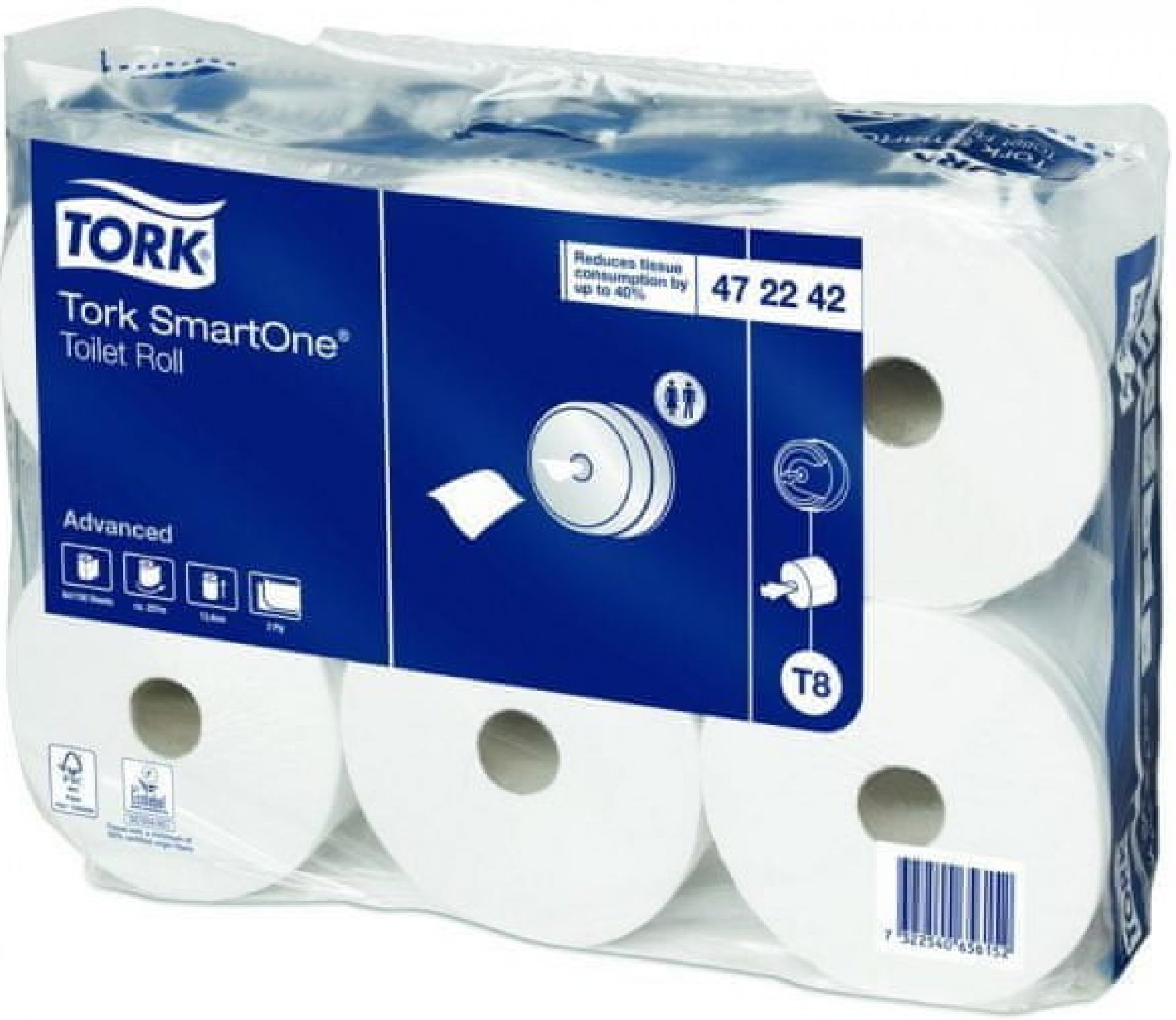 TORK T8 472 242 Toaletný papier "SmartOne"6 ks/krt